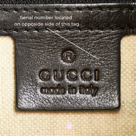 does gucci wallet have serial number